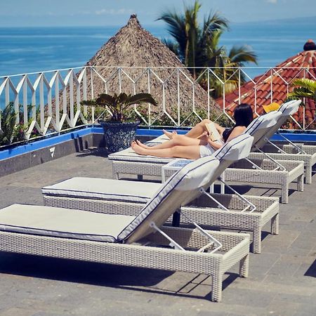 Hotel Luxury Patio Azul (Adults Only) 巴亞爾塔港 外观 照片 Rooftop pool at the Hotel