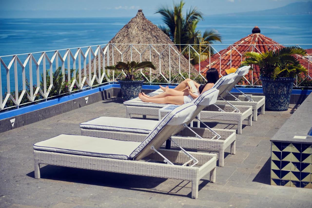 Hotel Luxury Patio Azul (Adults Only) 巴亞爾塔港 外观 照片 Rooftop pool at the Hotel