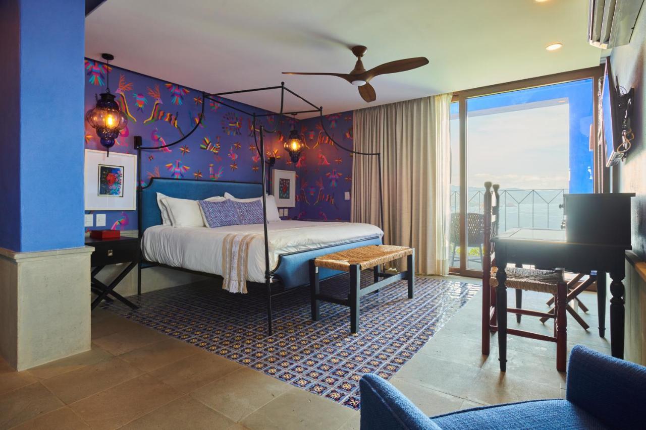 Hotel Luxury Patio Azul (Adults Only) 巴亞爾塔港 外观 照片 A bedroom at the hotel