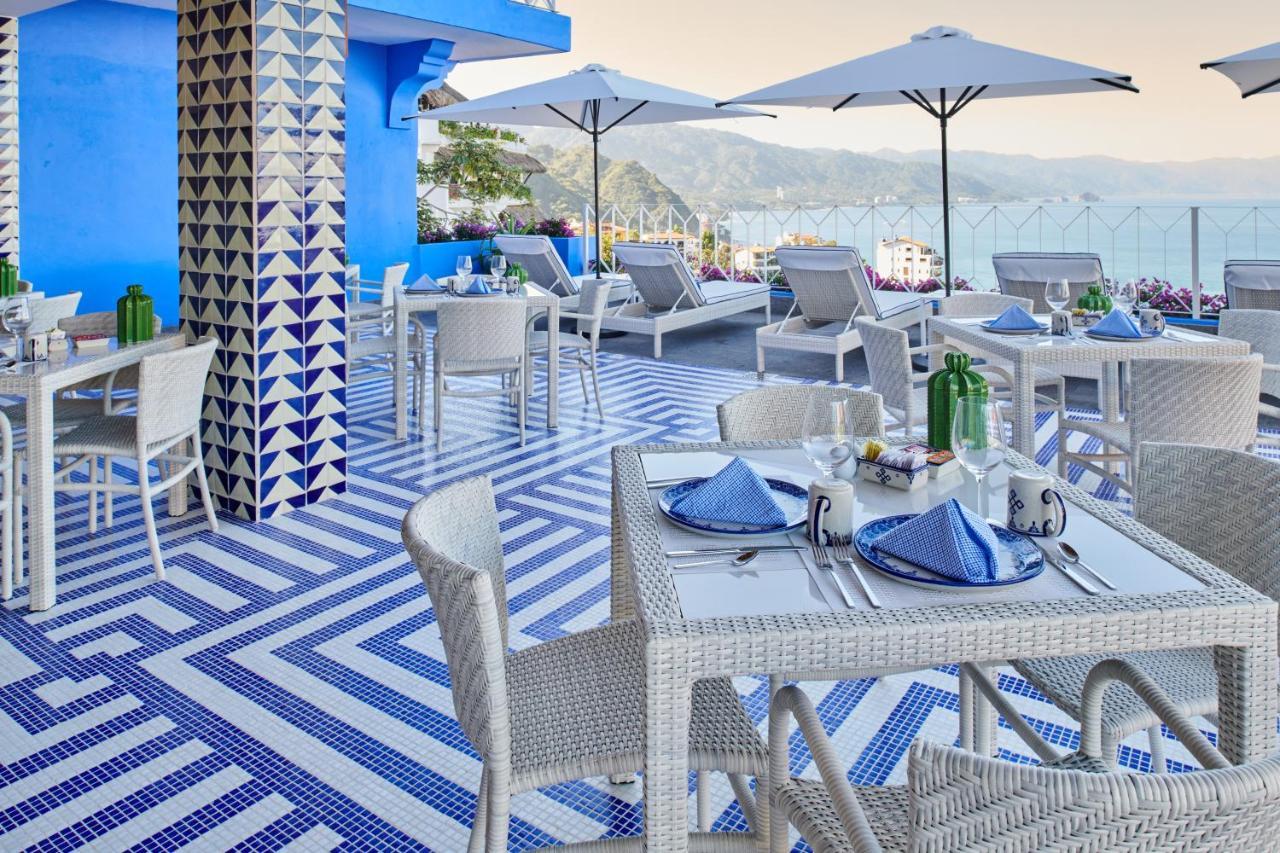 Hotel Luxury Patio Azul (Adults Only) 巴亞爾塔港 外观 照片 The rooftop bar at the hotel