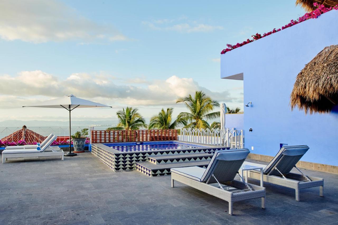 Hotel Luxury Patio Azul (Adults Only) 巴亞爾塔港 外观 照片 Rooftop pool at the Hotel Habita, Tulum, Mexico